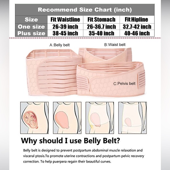 Chong Erfei 3-in-1 Postpartum Support and Recovery Belly Wrap - Picture 4 of 4